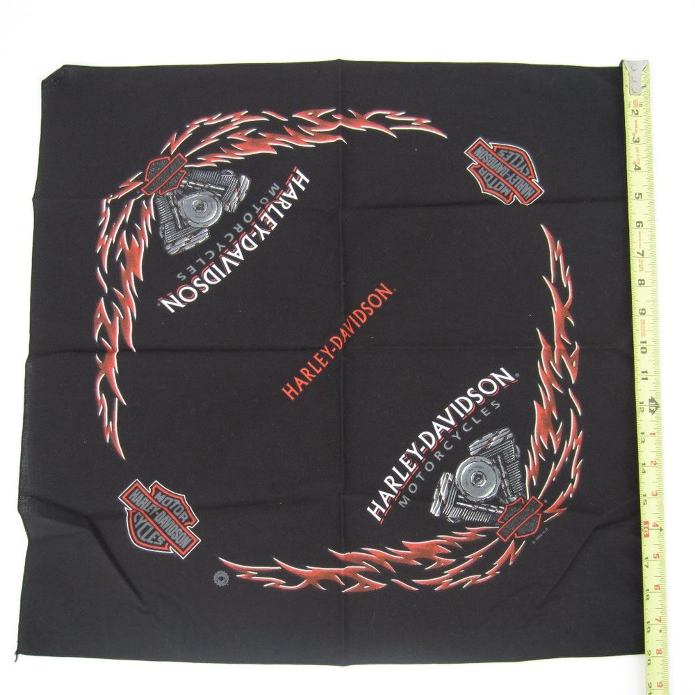 NWOT--Harley-Davidson, Black Logo Bandana 20"